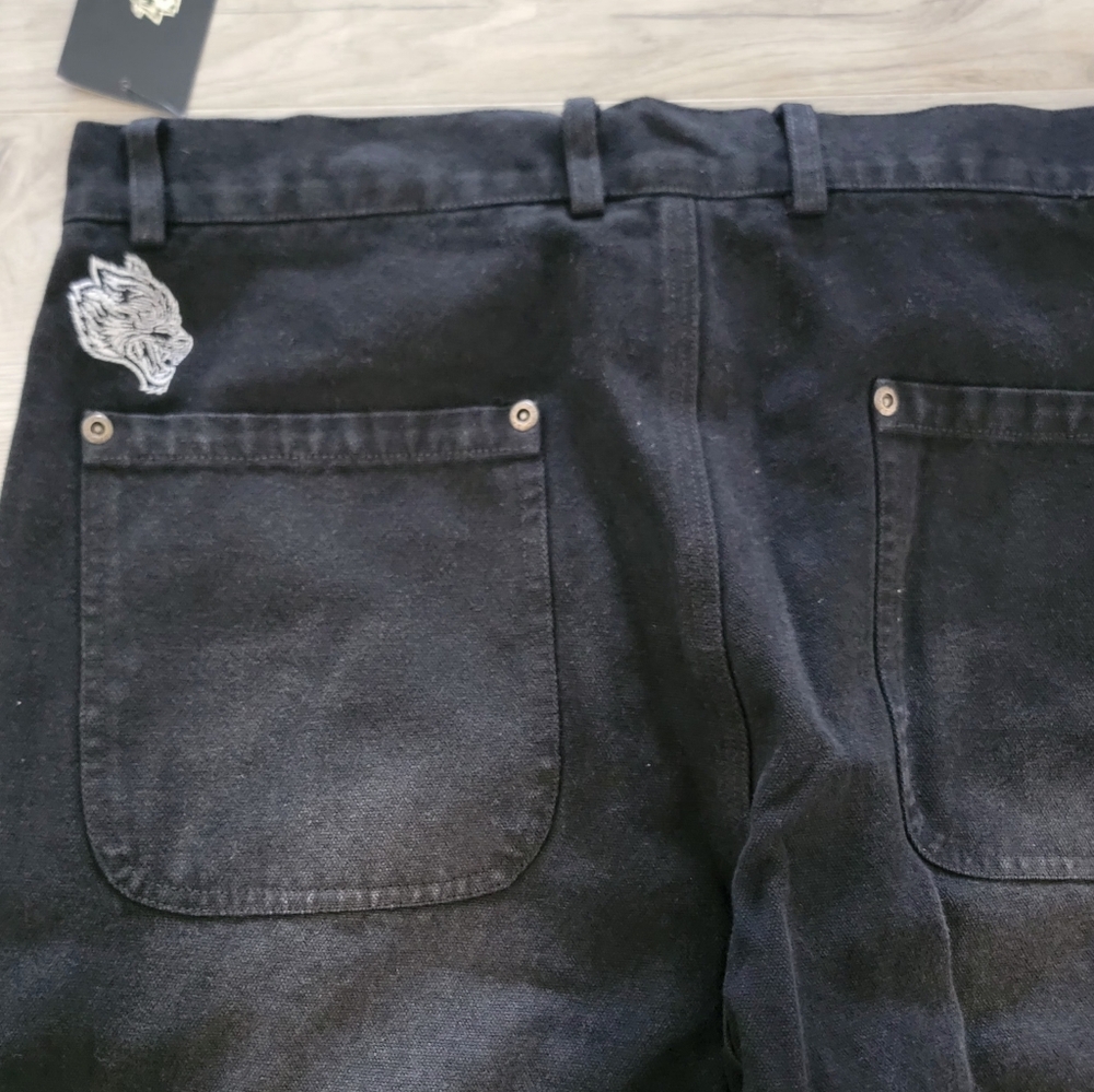 Darc Sport Wolf Head Hoffa Flare Pant in Black sz 32 - Picture 8 of 13
